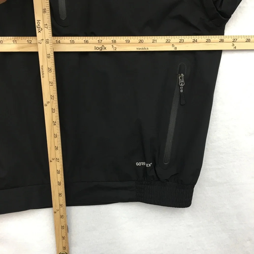 Zero Restriction Gore-Tex Mens XL Black Full Zip Off Sleeves Golf Jacket Rain